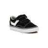 Pony Kids Champion Casual Old School Canva-suede C/velcro / Black-white Negro-blanco