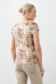 Blusa animal print beige