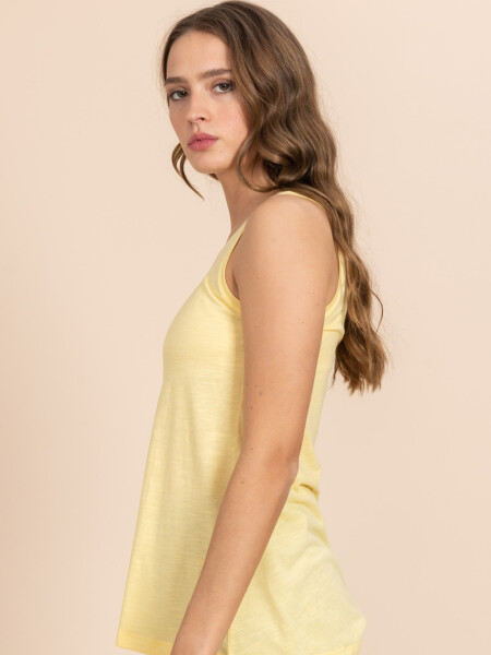 Musculosa básica slub Manteca