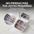Mini Joyero Organizador Alhajero 9 X 9cm C/ Espejo Asa Blanco
