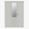 Ropero 3 Puertas Con Espejo Madera Maciza - Linea Essenciale Ropero 3 Puertas Con Espejo Madera Maciza - Linea Essenciale