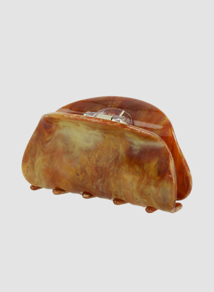 Broche de pelo marmolado Marron
