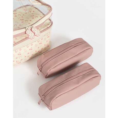 Set De Portacosméticos Combinacion Bicolor