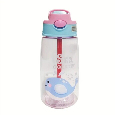 Botella animada con pico automático Fucsia