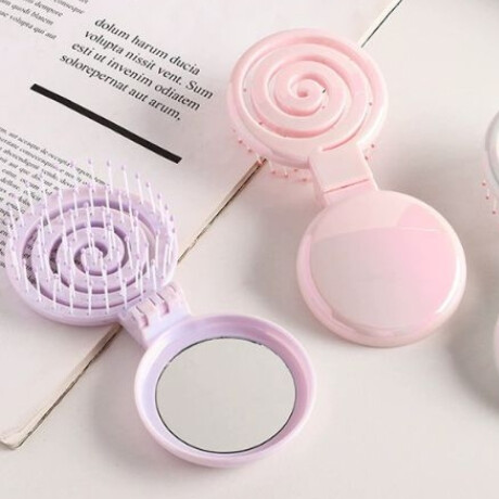 Mini Peine Plegable con Diseño de Nube – Colores Pasteles Portátil para Viaje Lila