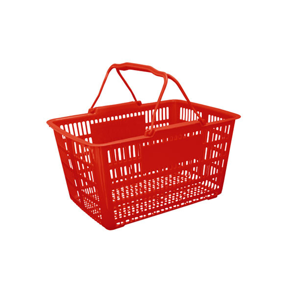 CANASTO SUPERMERCADO 43X31X24CM ROJO ROJO