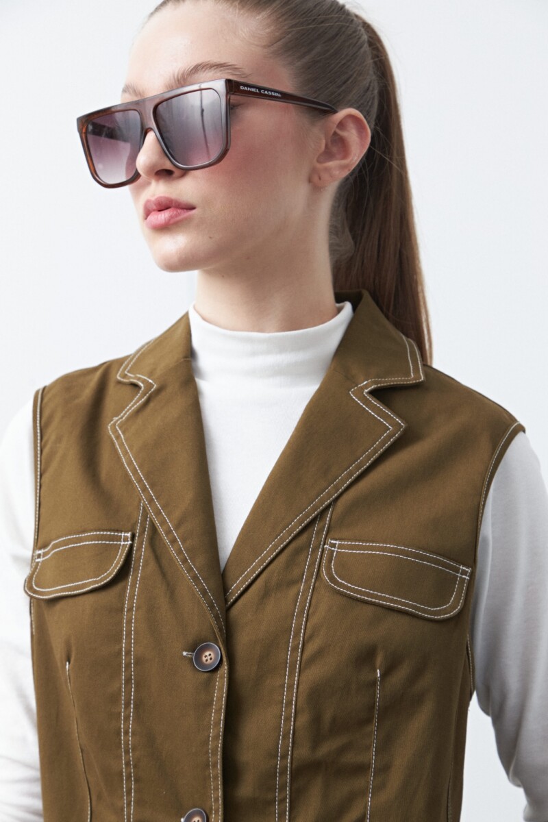 CHALECO BERTA Verde Musgo