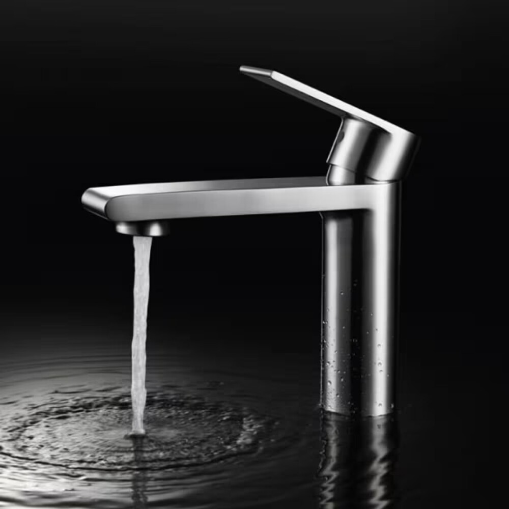 Grifería de lavatorio Monocomando de mesada Loft Gris Satinado Grifería De Lavatorio Monocomando De Mesada Loft Gris Satinado