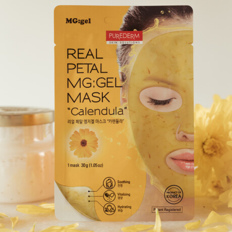 Mascarilla Facial Purederm Real Petal Mg: Mask Caléndula en Gel 1 Unidad Mascarilla Facial Purederm Real Petal Mg: Mask Caléndula en Gel 1 Unidad