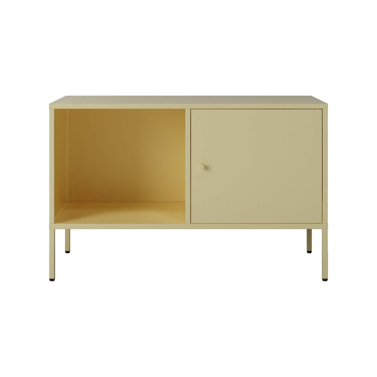 APARADOR 1P 1E - METAL NATURAL-BEIGE OLIVIA 