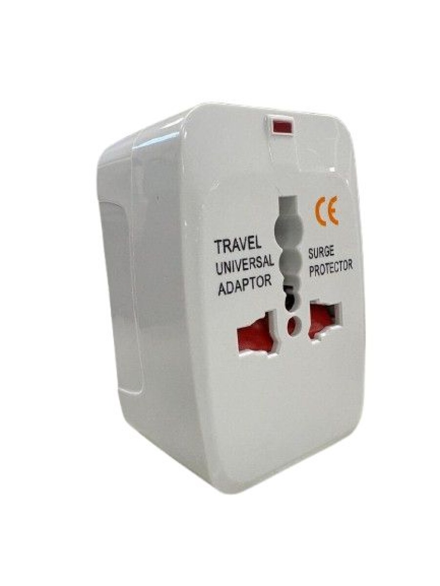 ADAPTADOR INTER.DE VIAJE 250V-13A BL.EUROAM./ARG./BR. CON ESTUCHE 