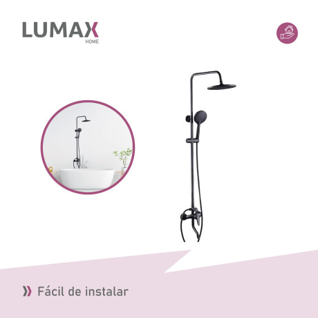 Barra columna de ducha redonda inoxidable para renovaciones de baño modernas Barra columna de ducha redonda inoxidable para renovaciones de baño modernas