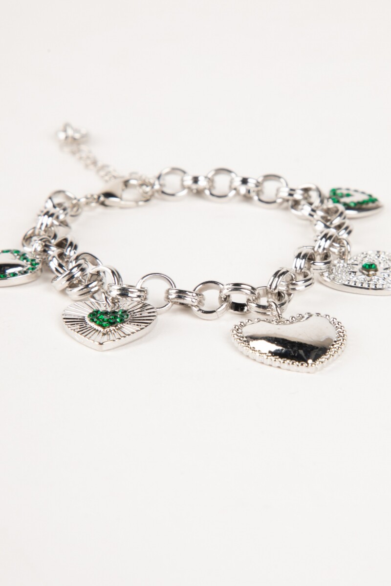 PULSERA CHARMS Plateado