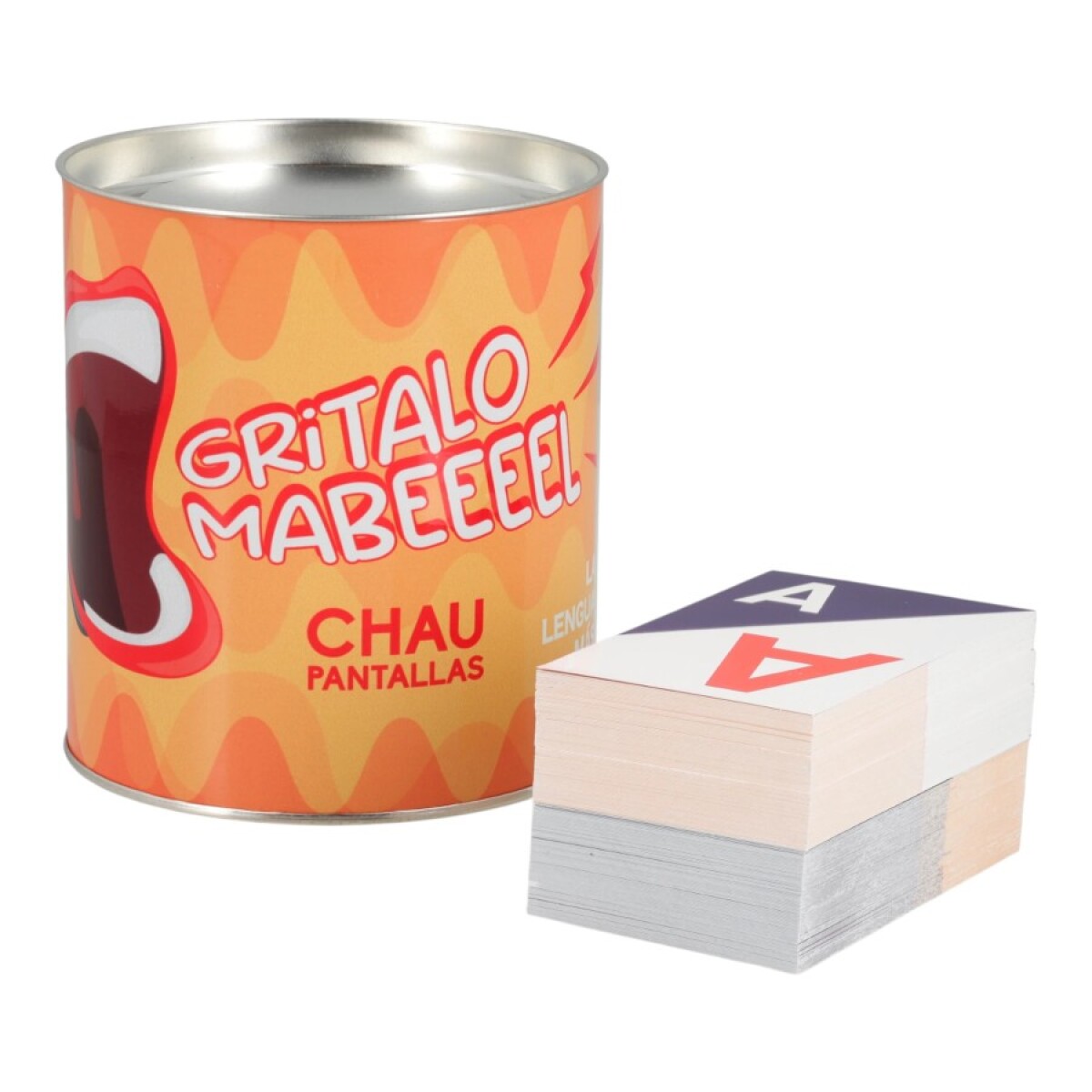 Juego de Cartas Grítalo Mabel Chau Pantalla 