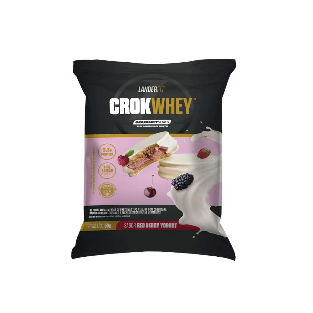 CROKWHEY RED BERRY YOGURT. UNID. X 50 G