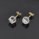 Caravanas Antiguas En Oro 18K Y Brillantes Caravanas Antiguas En Oro 18K Y Brillantes