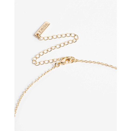 Collar Largo En Y Con Cubic Dorado