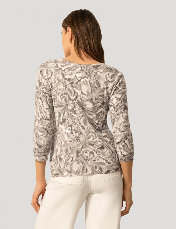 Cardigan Estampado Mariposas GRIS/MULTI