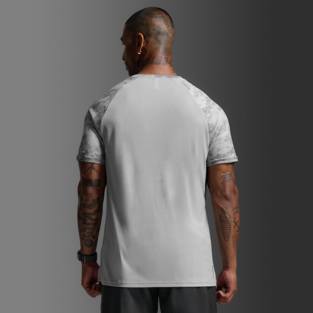 Polo Running Aero Mesh Tee Hombre Weathervane Marble/black Reflective