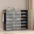 Armario Organizador de Zapatos IMBACK IBK-PLC003 | 6 Puertas, Modular, Resistente y Gran Capacidad Negro Armario Organizador de Zapatos IMBACK IBK-PLC003 | 6 Puertas, Modular, Resistente y Gran Capacidad Negro