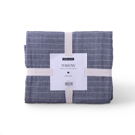 PIE DE CAMA STITCH COTTON GAUZE ALGODON MARINO