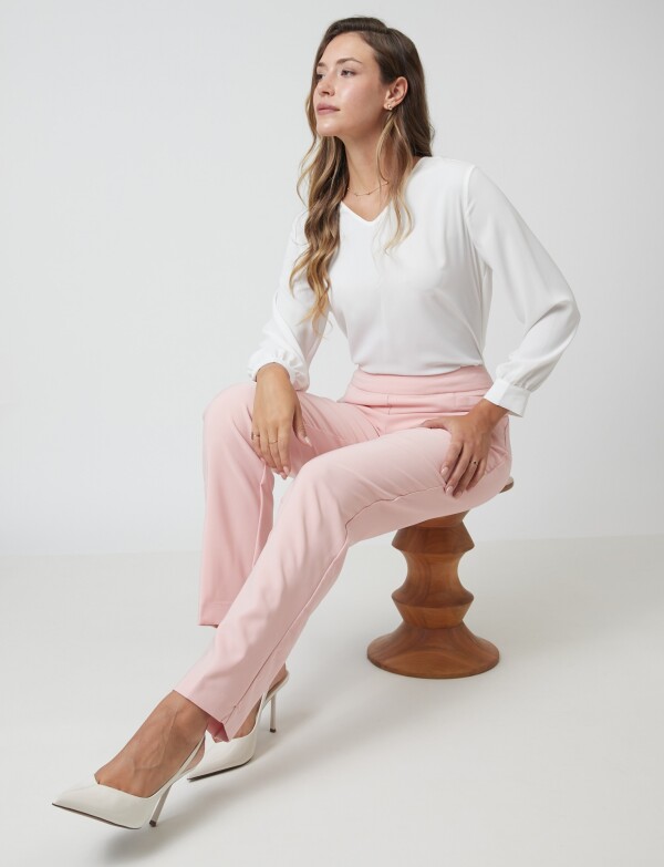 Pantalon Sastrero Slim ROSA