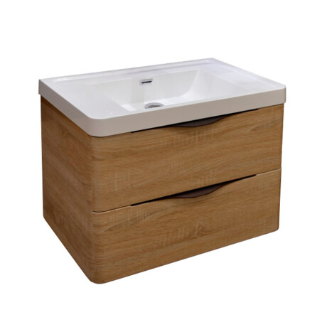 MUEBLE DE BAÑO ROBLE CLARO mueble: 80x48x45cm lavamanos: 90x48x14 GAMAS DE MARRON