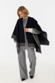 Ruana Line Negro