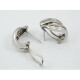 Caravanas Oro Blanco 18K Y Brillantes. Caravanas Oro Blanco 18K Y Brillantes.