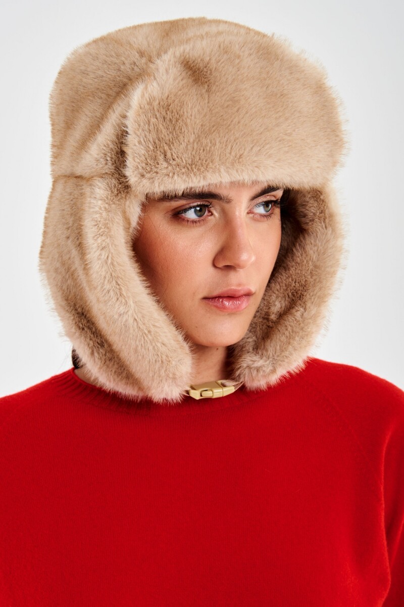 GORRO PELO Beige