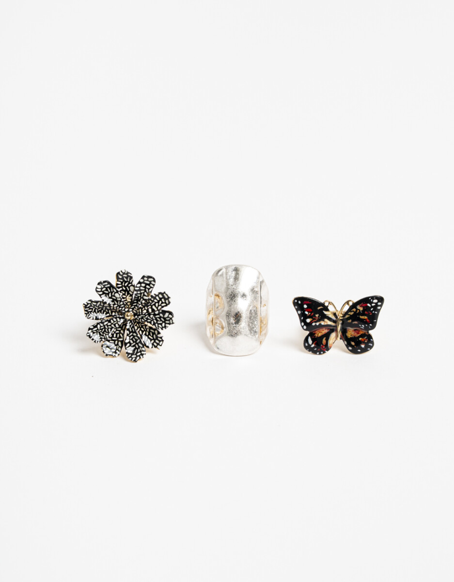 Set 3 Anillos Primavera 