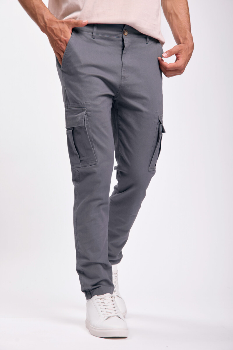 Pantalón cargo clásico - Gris Oscuro 