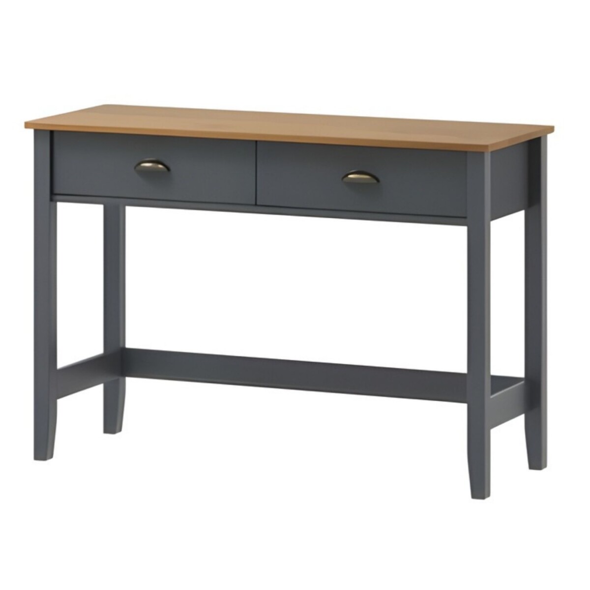 Mesa de Arrime Lumax Recibidor 2 cajones gris oscuro 