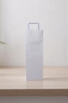 Bolsa lisa acuario 14x08x40 cm, para botella BLANCO