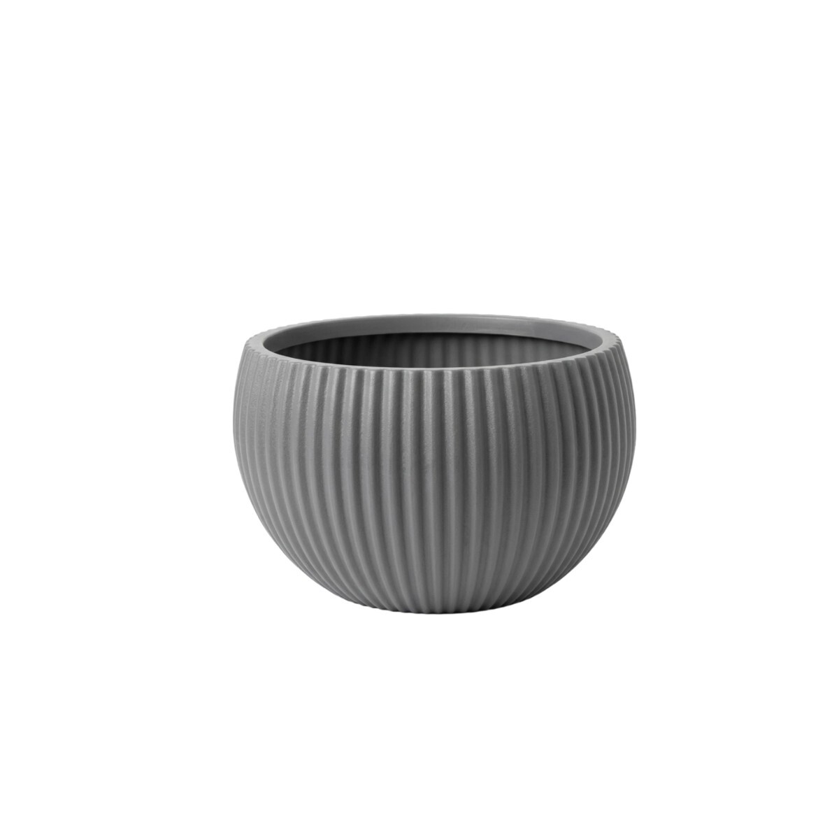 MACETERO PLAST GRIS 25X21CM 