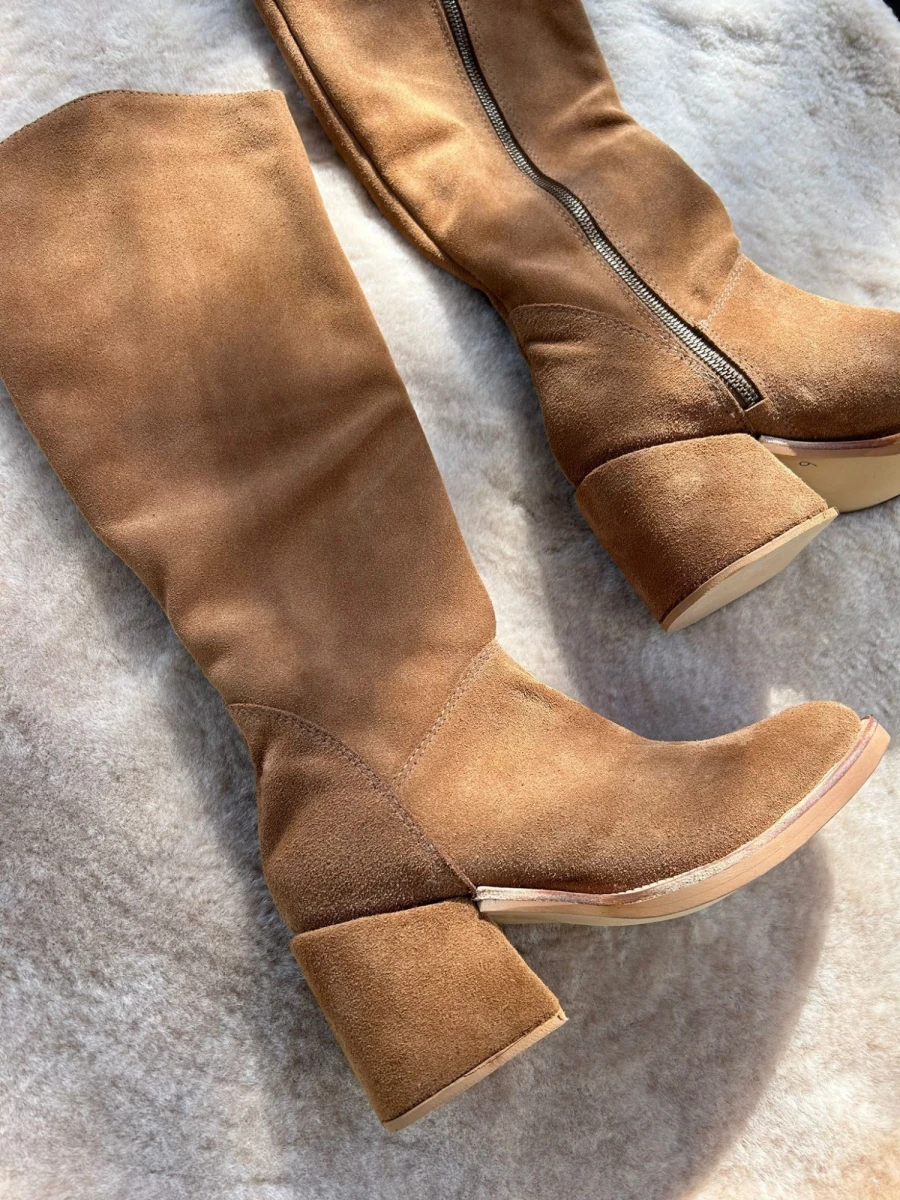 High Heel Boots - Camel 