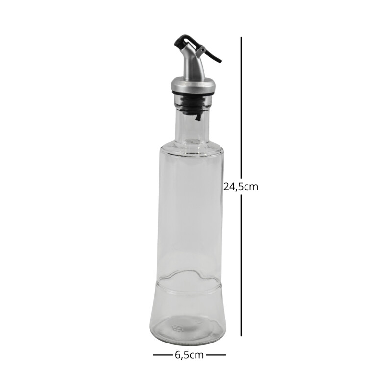 Aceitero/vinagrero de vidrio 300 ml TRANSPARENTE