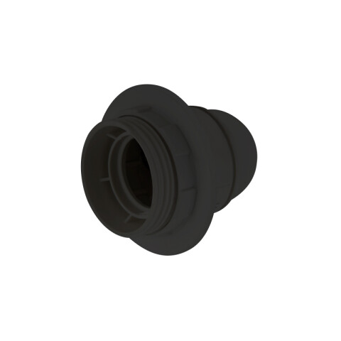 Portalámpara E27 colgante + rosca y tuerca, negro M31320NA