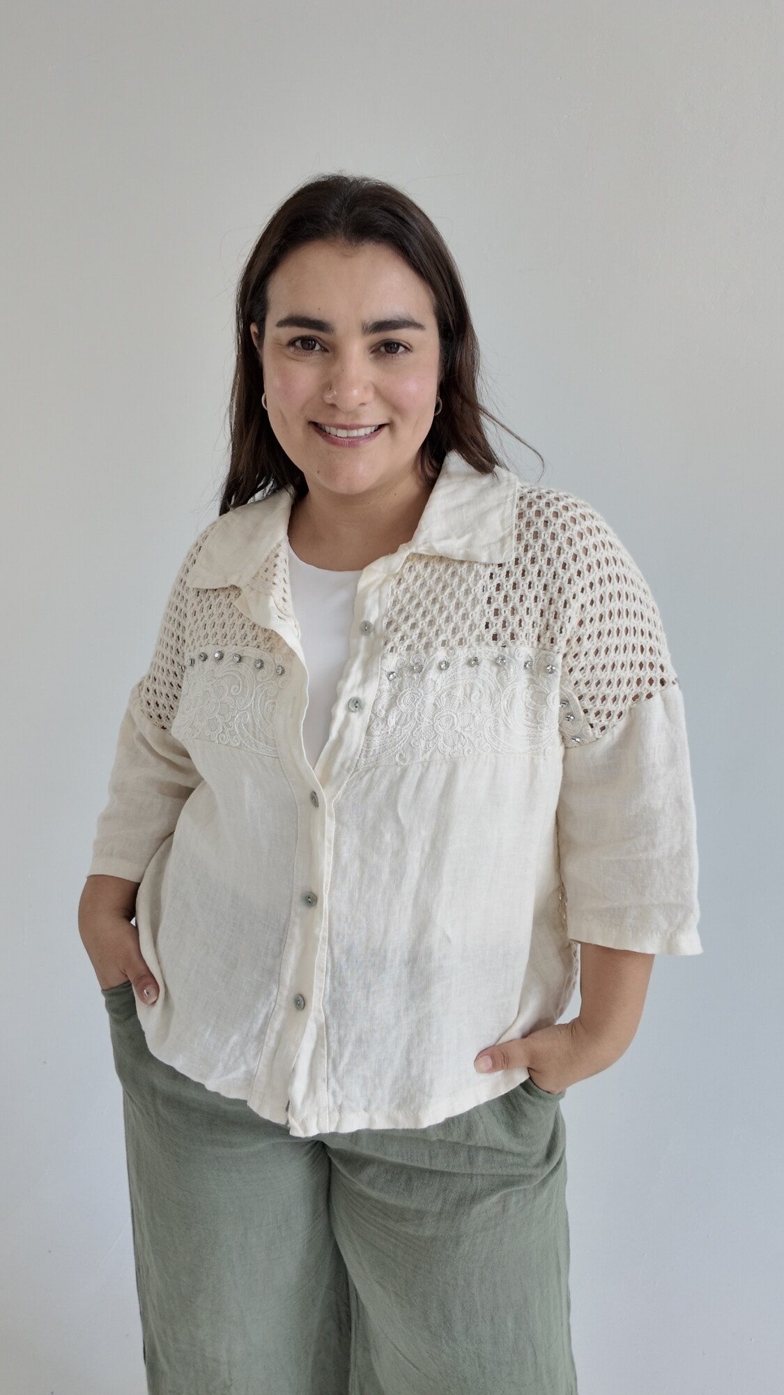 Camisa Esencia Beigeb