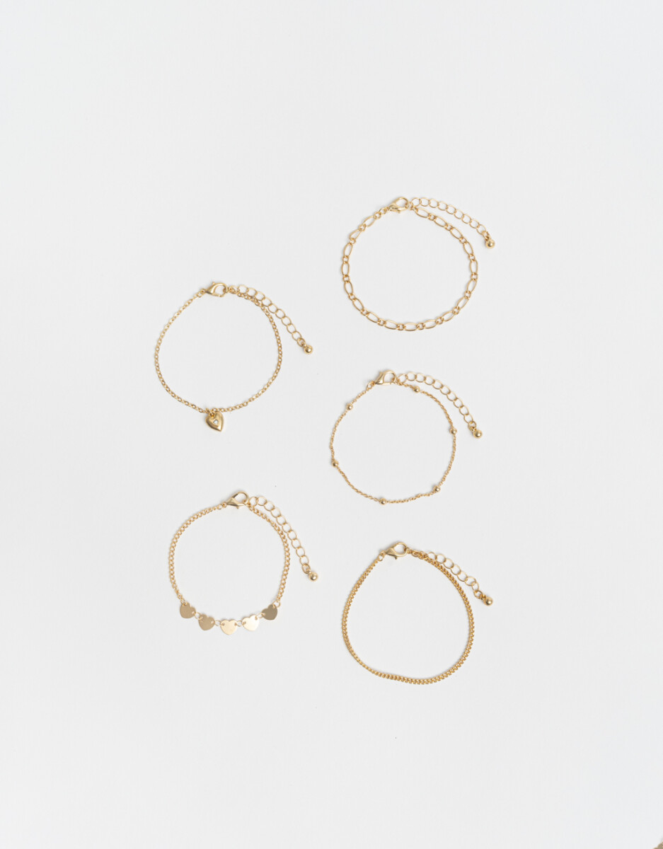 Pulseras Flexibles Sets De Metal 