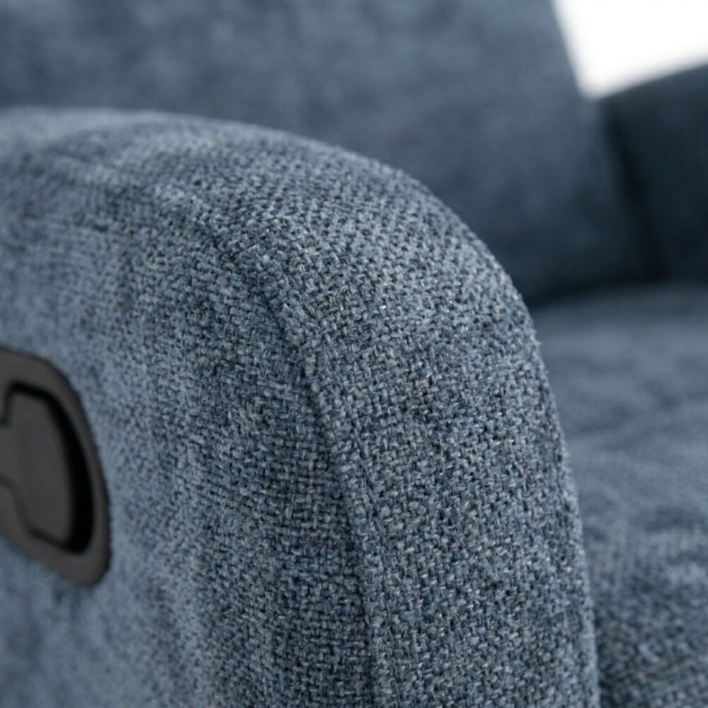 Poltrona Reclinable Giratoria Mecedora - Rocking Azul