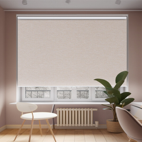 Cortina Blackout Texturada 100% opaca roller 1.80x2.00m Beige