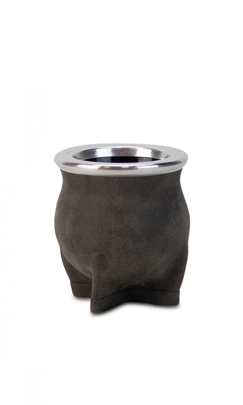 MATE DE CERÁMICA CHICO DELTA ENGRASADO GRIS