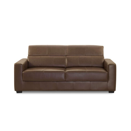 Sillon 100% Cuero 2 Cuerpos Sublime Caramelo