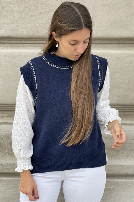 Chaleco belen Azul