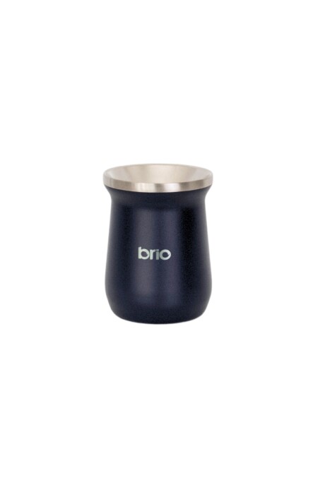 Mate De Acero Inoxidable brio Alto Diseño Clásico Azul