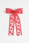 Broche moña lace rojo