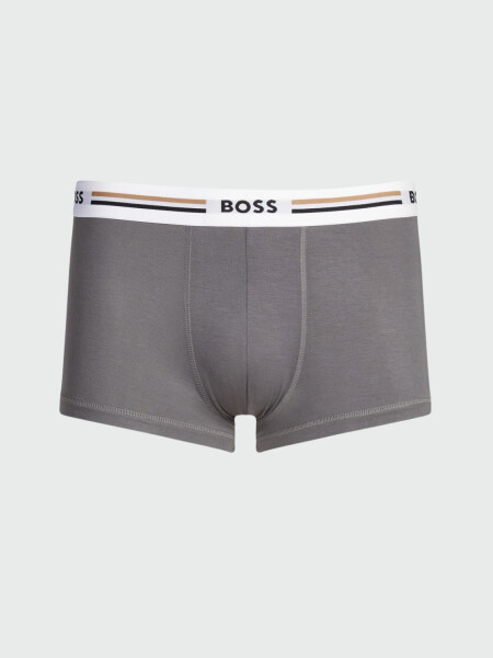 BOSS - Pack de tres bóxers con logo Gris Claro