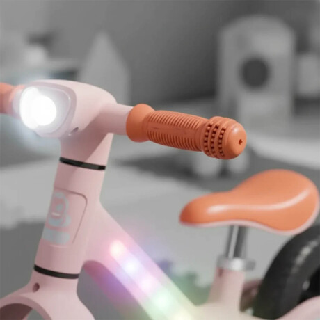 Bicicleta De Equilibrio Sin Pedales C/Luz R10 Niños Rosa