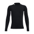 UA HG Armour Mock LS-BLK BLK-001